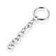 Stainless steel 304 key rings with chain 18x2 mm 4 pcs. MD2306