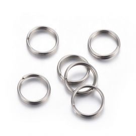 Nerūsējošā tērauda 304 dubultie gredzeni 10x1,6 mm 10 gab.