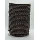 Natürliche geflochtene Lederschnur 3 mm 1 Meter VV0785