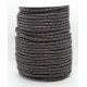Natürliche geflochtene Lederschnur 3,8 mm 1 Meter VV0794