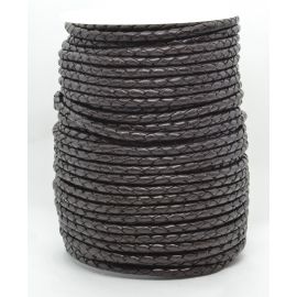 Dabīgas pītas ādas aukla 3,8 mm 1 metrs VV0794