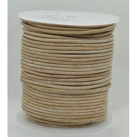 Natural leather cord 2 mm 1 meter VV0781