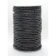 Natural braided leather cord 3 mm 1 meter VV0786