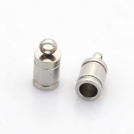 Nerūdijančio plieno užbaigimo detalė 10x5 mm, 1vnt. MD1293