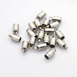 Nerūdijančio plieno užbaigimo detalė 10x5 mm, 6 vnt.