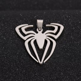 Stainless steel 201 pendant "Spider" 39x38x1,5 mm 1 pc