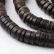 Natūralūs kokoso karoliukai 12x2-5 mm 1 gija AK1825