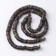Natūralūs kokoso karoliukai 12x2-5 mm 1 gija AK1825