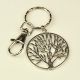Key ring with carabiner and pendant "Tree" 40 mm 1 set MD2337