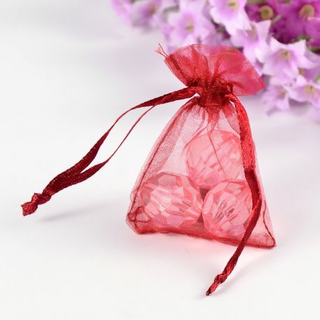 Organza somas 7x5 cm 10 gab. DEKO341