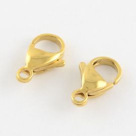 Stainless steel 304 clasp - carbine 15x9x4 mm 3 pcs. MD2338