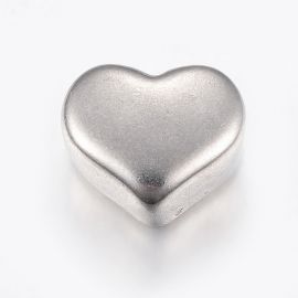 Stainless steel 304 insert "Heart" 11x11x5 mm 2 pcs.