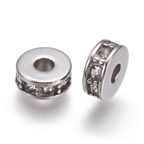 Edelstahl 304 Einsatz mit Zirkoniumlöchern 7x3 mm 2 Stck. II0505