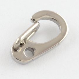 Stainless steel 316 clasp size ~ 11x6.5x1.5 mm 2 pcs.