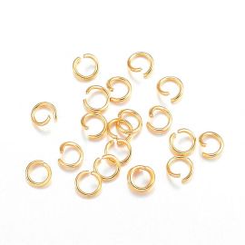 Stainless steel 304 single rings 4x0.6 mm ~ 40 pcs.