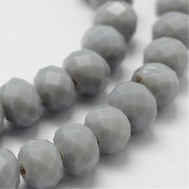 Stikliniai karoliukai 8x6 mm 1 gija