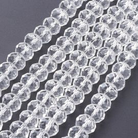 Glass beads 8x6 mm 1 thread