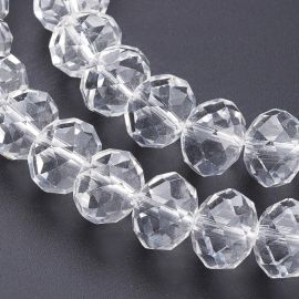Стеклянные бусины 8х6 мм 1 нить