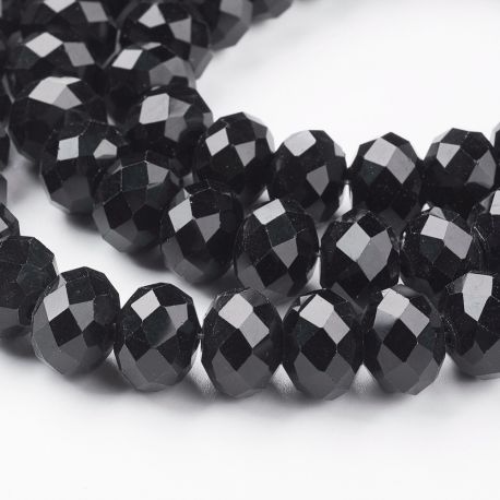 Stikliniai karoliukai 8x6 mm 1 gija KK0371
