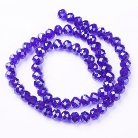 Glass beads 10x7 mm 1 thread
