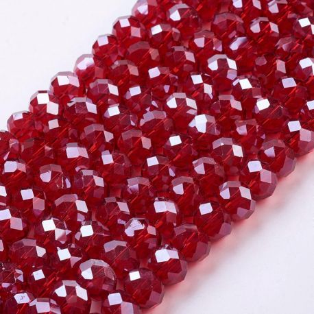Glass beads 10x7 mm 1 thread KK0365