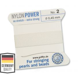 GRIFFIN nylon thread with needle No.2 0.45 mm ~2 meters. VV0815