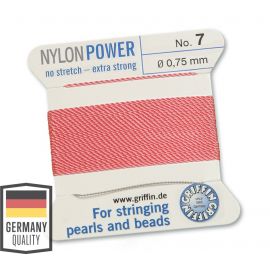 GRIFFIN Nylonfaden mit Nadel Nr.7 0,75mm ~2 Meter.