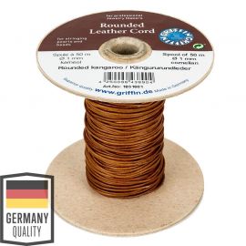 Griffin Genuine Kangaroo Leather Cord 1.00 mm 1 meter