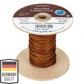 Griffin Natural kangaroo leather cord 1.00 mm 1 meter