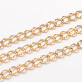 Roostevaba teras 304 kett 4x3 mm 1 m.