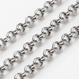 Roostevaba teras 304 kett 3 mm ~5 m.