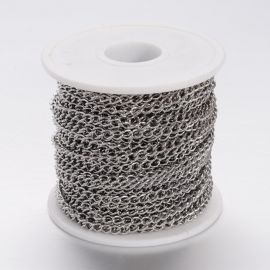 Roostevaba teras 304 kett 5x3,5 mm ~10 m. MD2363