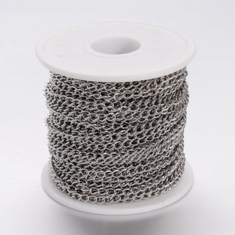 Roostevaba teras 304 kett 5x3,5 mm ~10 m. MD2363