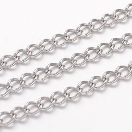 Stainless steel 304 chain 5x3.5 mm ~ 10 m.