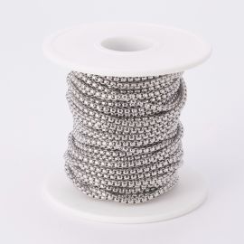 Nerūdijančio plieno 304 grandinėlė 2,5x2,5 mm ~10 m. MD2361