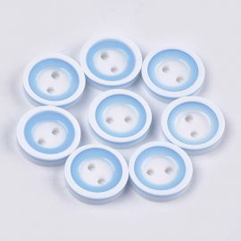 Plastic button, 13x2.5 mm., 10 pcs.
