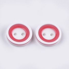 Kunststoffknopf, 13x2,5 mm, 10 Stk.