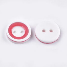 Kunststoffknopf, 13x2,5 mm, 10 Stk.