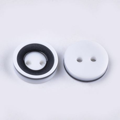 Kunststoffknopf, 13x2,5 mm, 10 Stk. SAG0066