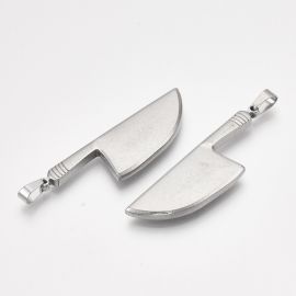 Stainless steel 304 pendant "Chef's knife", 53x17x4 mm., 1 pc.
