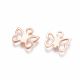 Nerūsējošā tērauda 304 kulons "Butterfly", 10x9x1 mm., 2 gab. MD2407