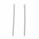 Stainless steel 304 pendant "Tube", 43x1.5 mm., 2 pcs. MD2405