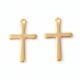 Edelstahl 304 Anhänger "Kreuz", 15,5x9,5 mm., 2 Stk. MD2386
