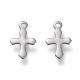 Stainless steel 304 pendant "Cross" 9x5x0.3 mm 8 pcs. MD2410