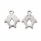 Nerūdijančio plieno 304 pakabukas "Delfinas" 12,5x10x0,9 mm 4 vnt. MD2421