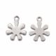 Stainless steel 304 pendant "Snowflake" 11.5x9x0.7 mm 8 pcs. MD2423