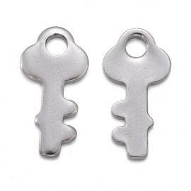 Nerūsējošā tērauda 304 kulons "Atslēga" 12,8x6,5x0,8 mm 8 gab. MD2419