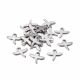 Stainless steel 304 pendant "Dragonfly" 10x10x0.7 mm 4 pcs. MD2424