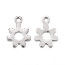 Roostevabast terasest 304 ripats "Flower" 11x8x0,7 mm 8 tk.