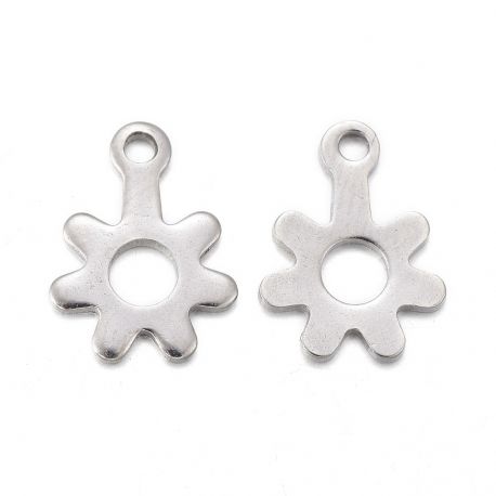 Roostevabast terasest 304 ripats "Flower" 11x8x0,7 mm 8 tk. MD2420